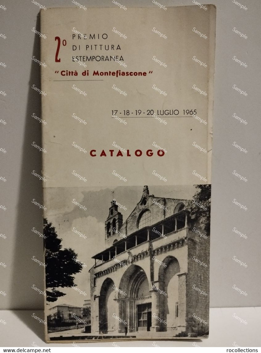 Italy Italia Roma 2° Premio Di Pittura CITTA' DI MONTEFIASCONE 1965. Catalogo. - Programme