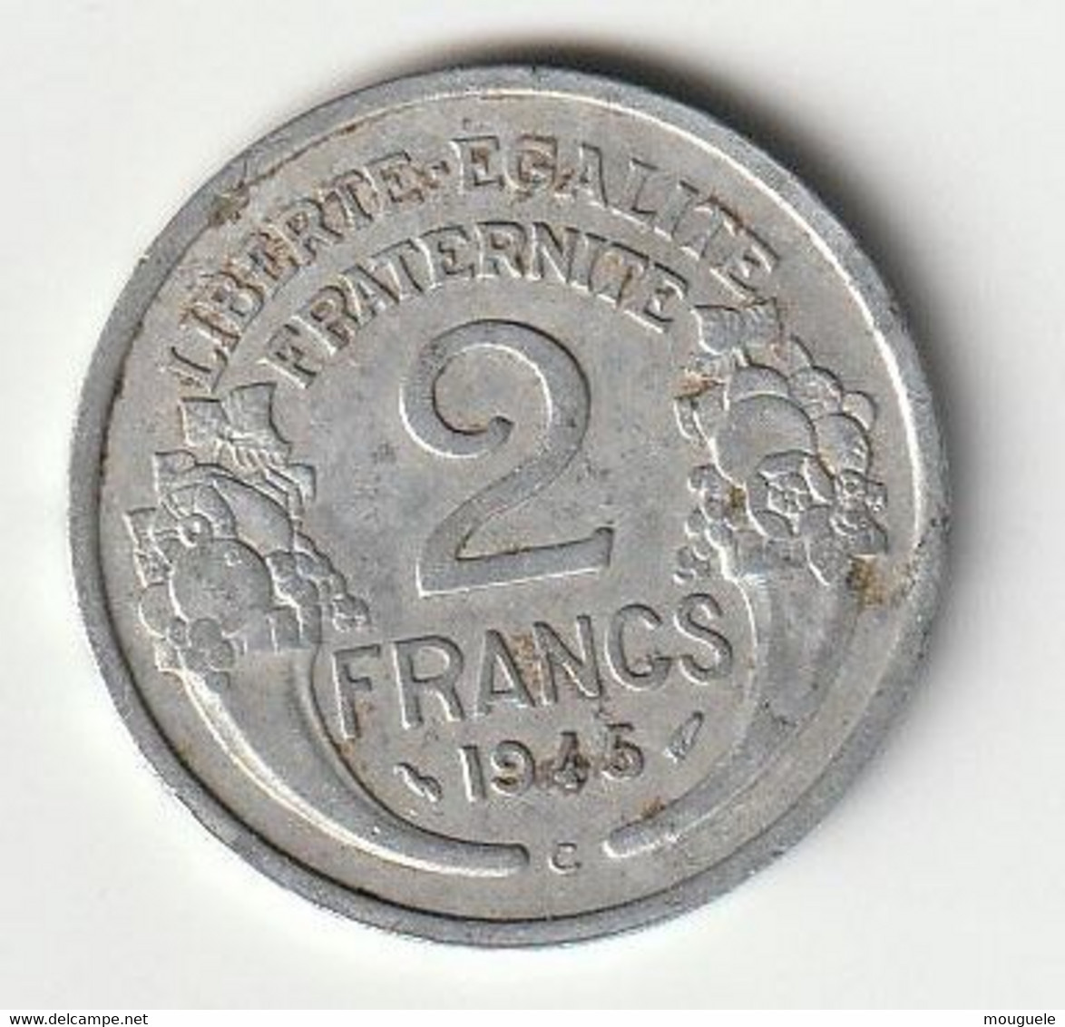 2 Francs 1945C Morlon Alu .( à Nettoyer) - 2 Francs