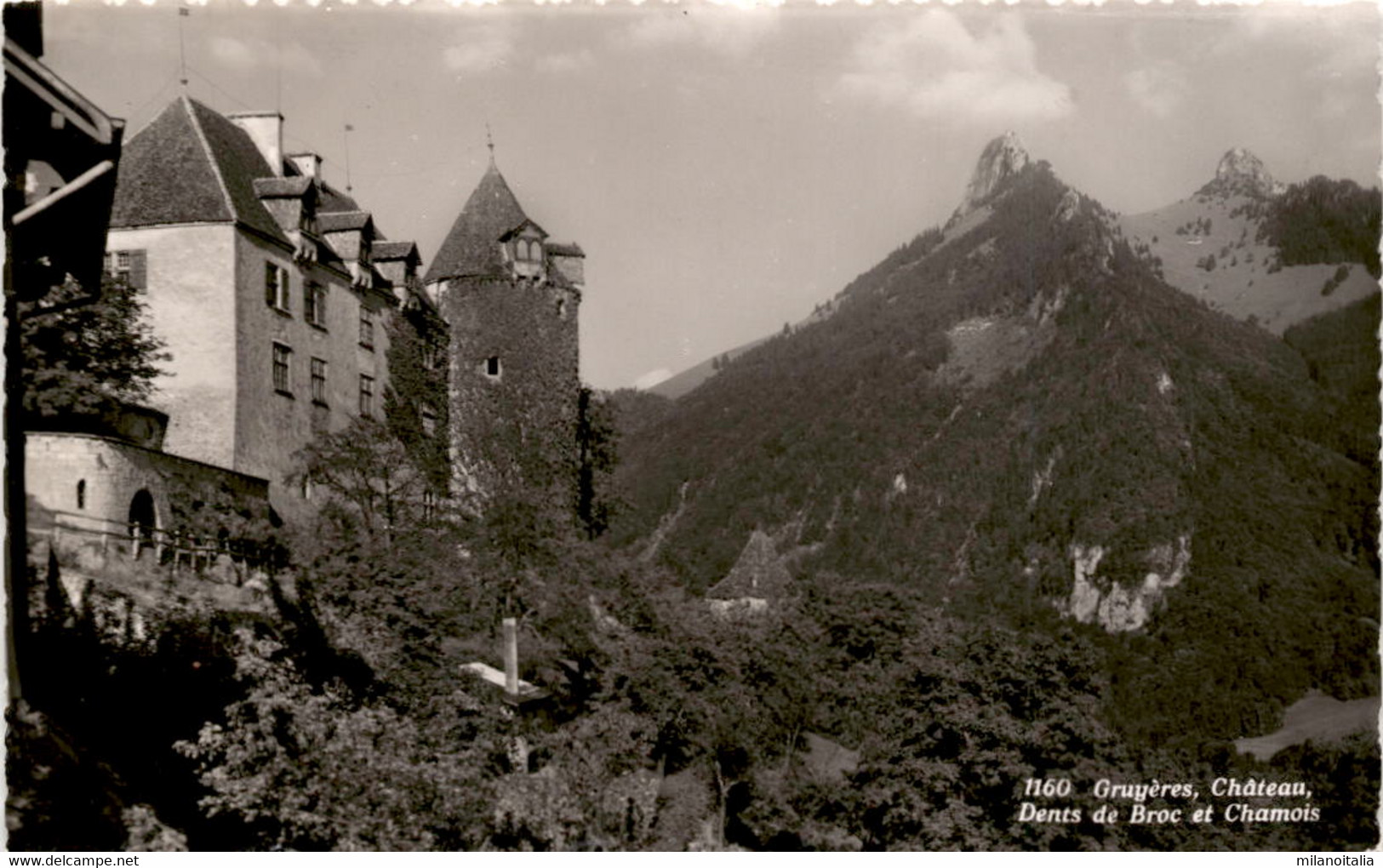 Gruyeres, Chateau, Dents De Broc Et Chamois (1160) - Broc