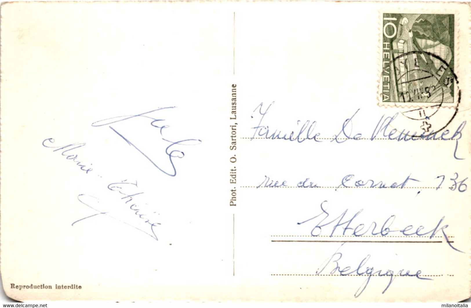 Gruyeres, Dents De Broc Et Chamois (1169) * 19. 8. 1953 - Broc