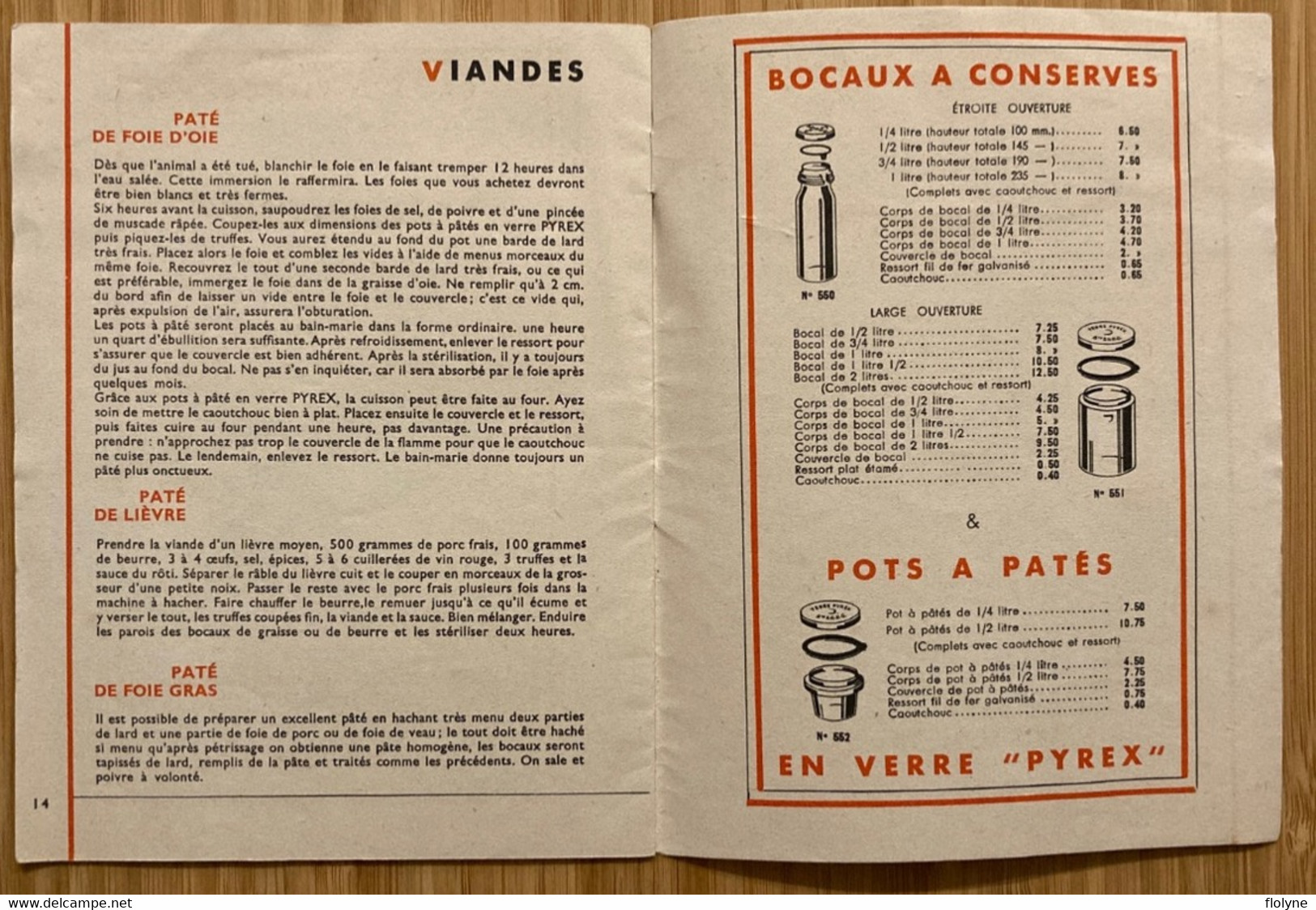 PYREX - Document Ancien Pub Publicité Illustré De La Marque Sur Les Conserves Ménagères - 1935 - Advertising