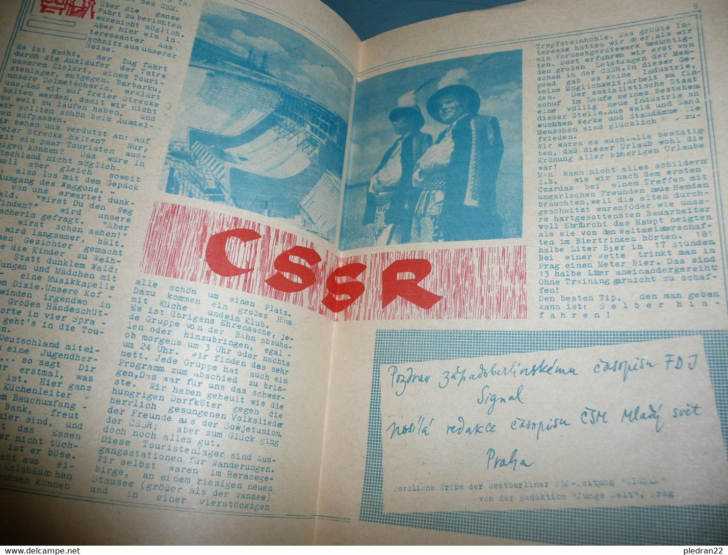REVUE SIGNAL 1. SEPT. ANTIKRIEGSTAG 1963 ALLEMAGNE DE L'EST BERLIN 65 NEUE HOCHSTR. 10 HAUSDRUCK - Politik & Zeitgeschichte