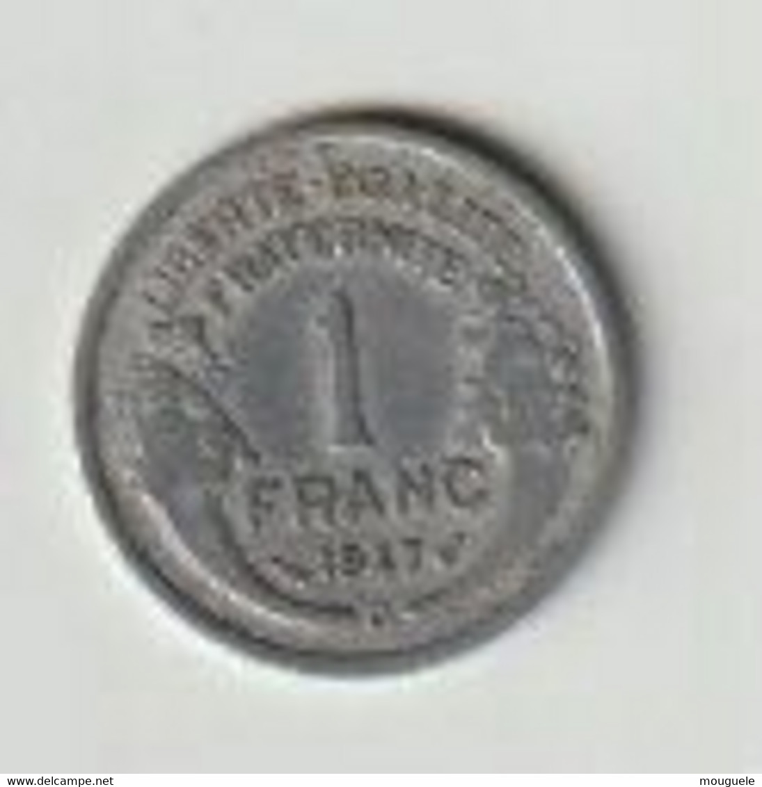 1franc 1947B Morlon Alu. - 1 Franc