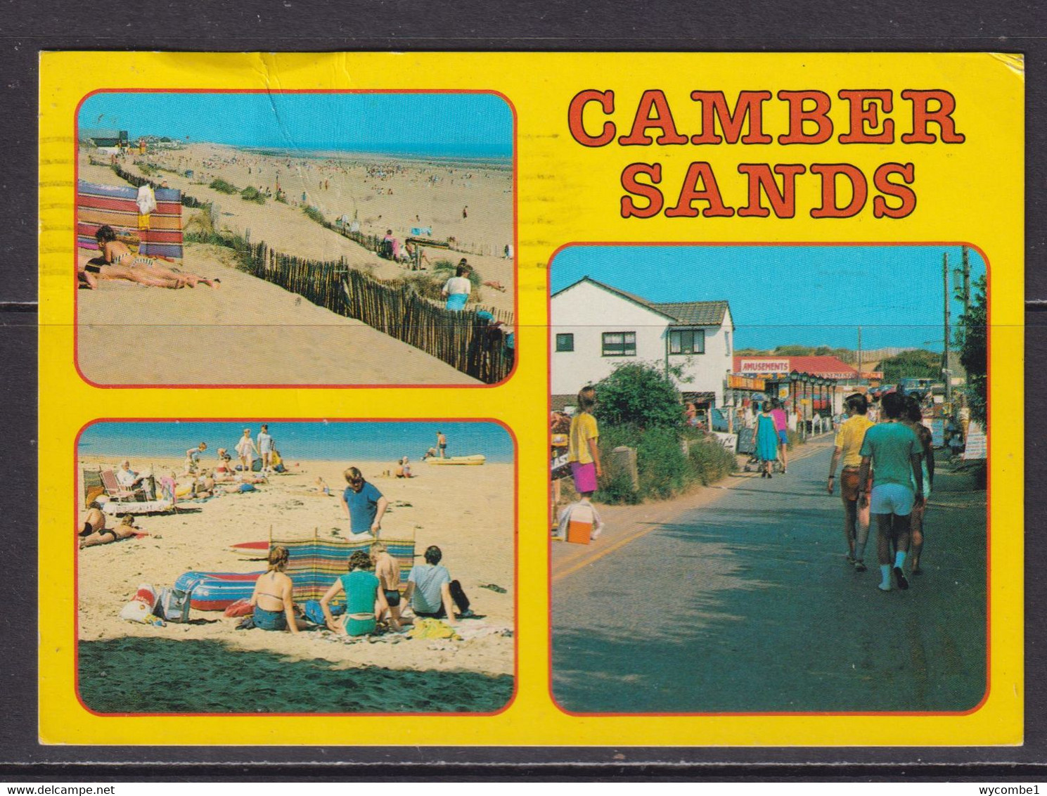 ENGLAND - Camber Sands Multi View Used Postcard As Scans - Rye