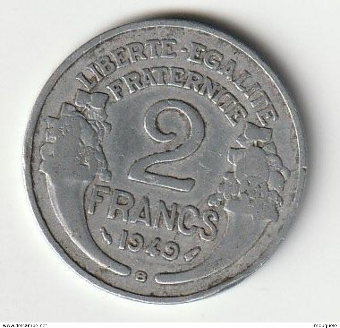 2 Francs Morlon Alu.  1949B - 2 Francs