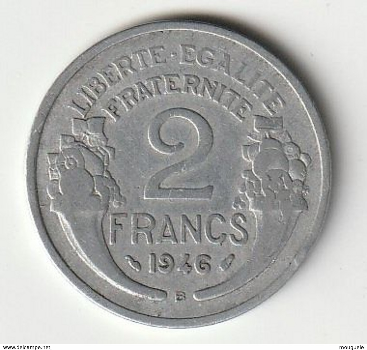 2 Francs Morlon Alu.  1944+ 1946B+ 1948B+1949B+ 1950 - 2 Francs