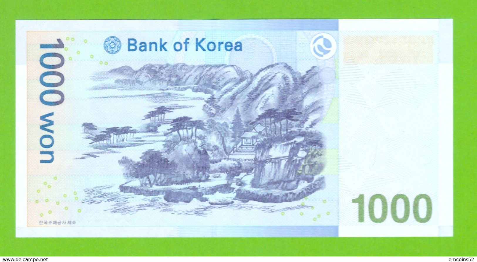 KOREA SOUTH 1000 WON 2007  P-54 UNC - Korea, Zuid
