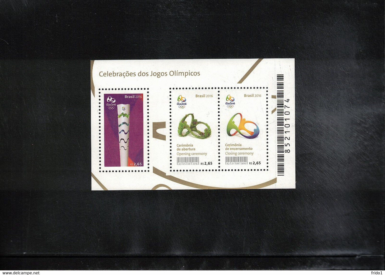 Brazil 2016 Olympic Games Rio De Janeiro Opening And Closing Ceremony Block Postfrisch / MNH - Eté 2016: Rio De Janeiro