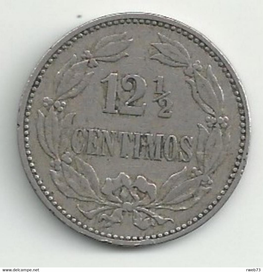 VENEZUELA - 12 Et 1/2 Centimos - 1896 - TB/TTB - Venezuela