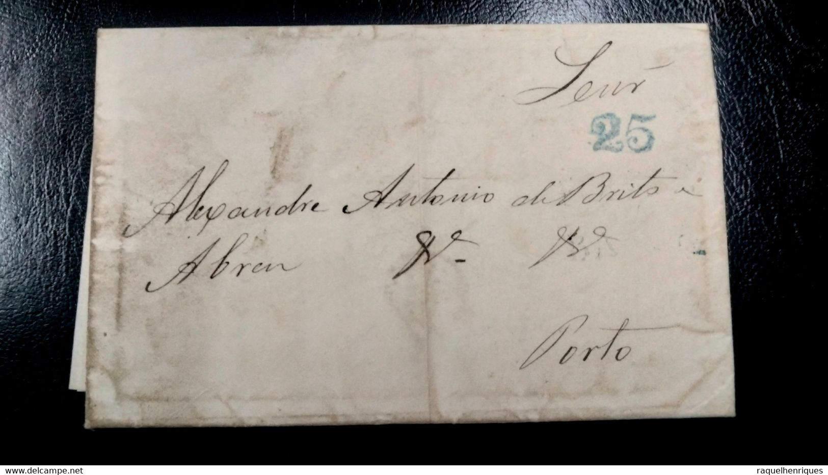 PORTUGAL PRE PHILATELIC LETTER - 1853 ARCOS - PORTO (PLB#01-145) - ...-1853 Préphilatélie