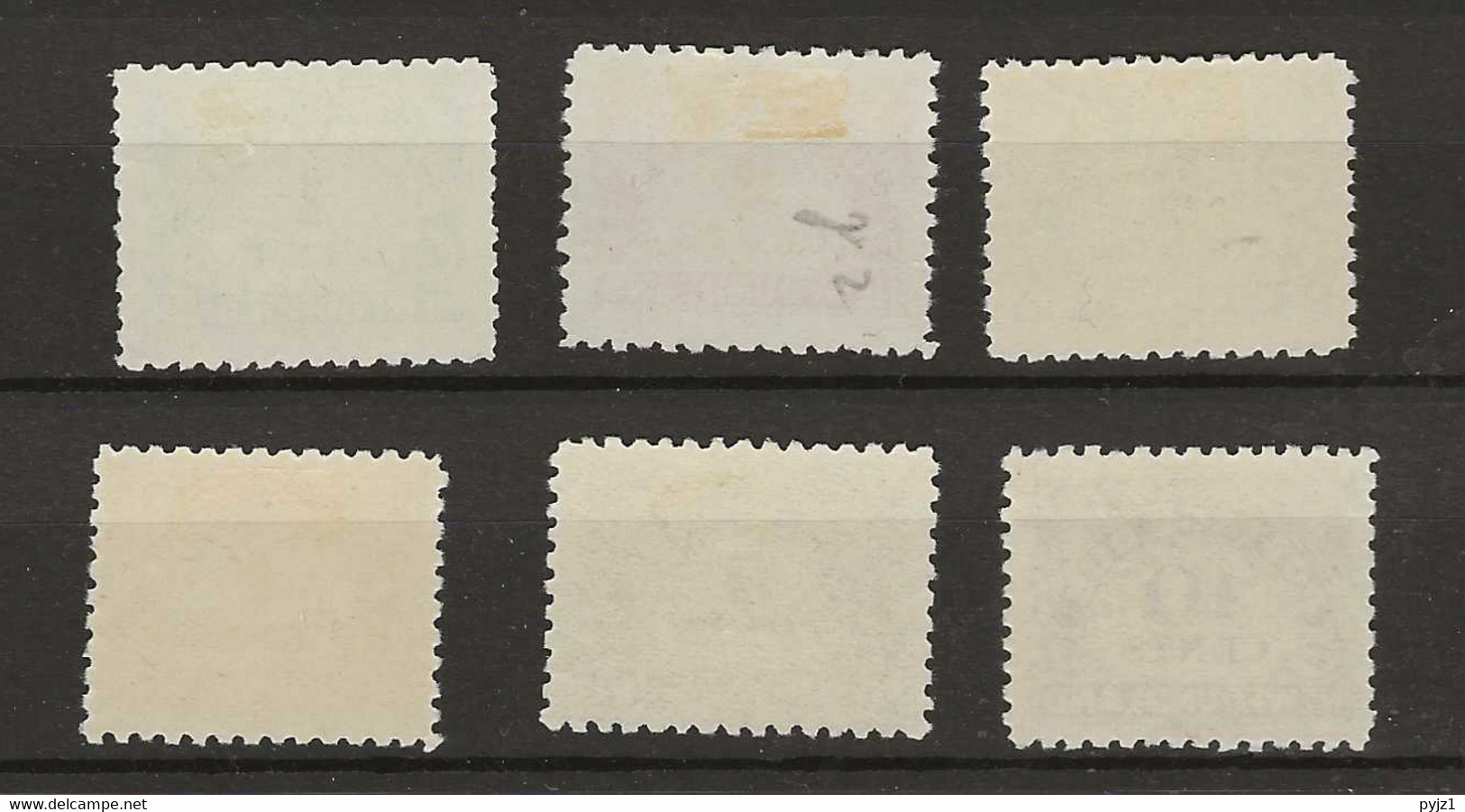 1939 MH Newfoundland Postage Due Mi 1-6 - Fine Di Catalogo (Back Of Book)