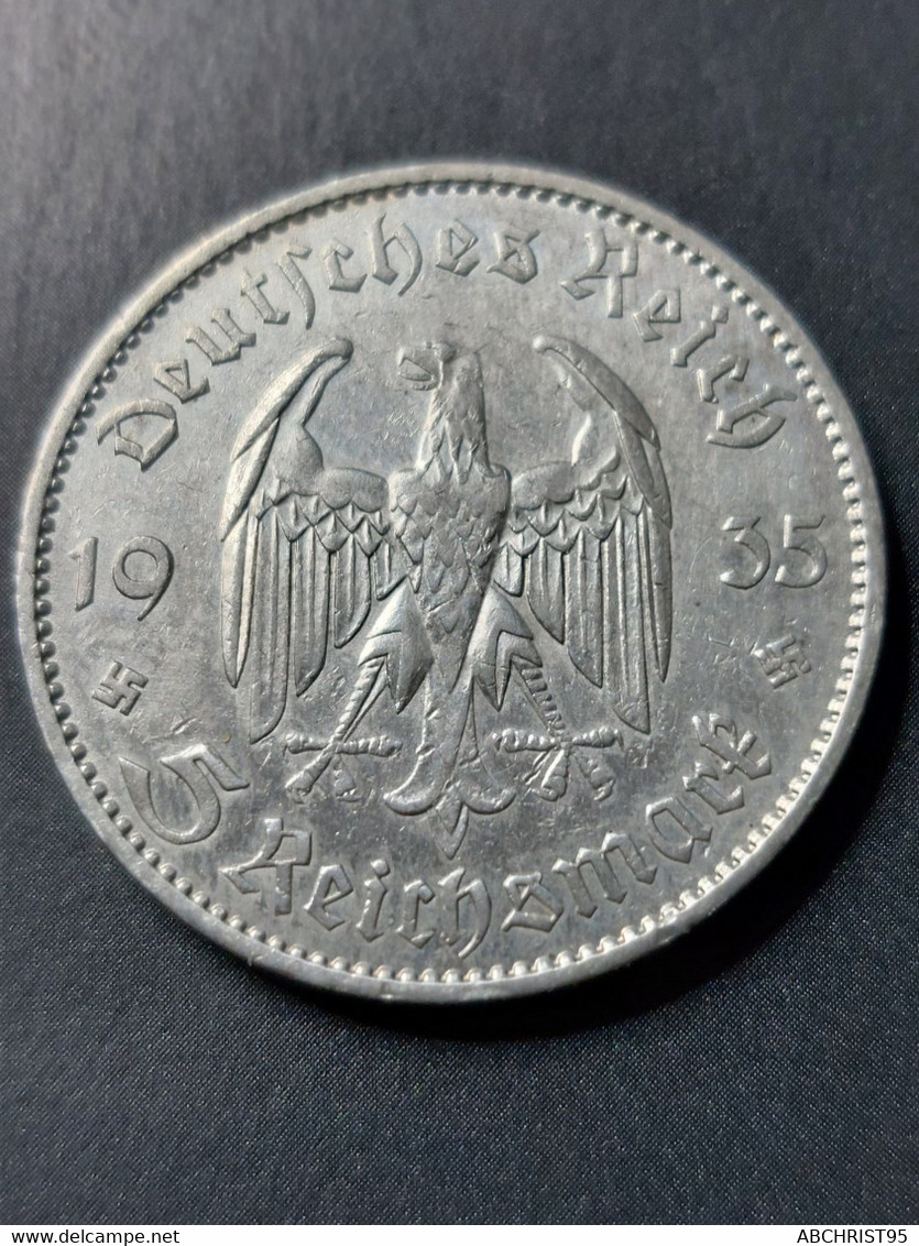 5 MARK 1935 A - 5 Reichsmark