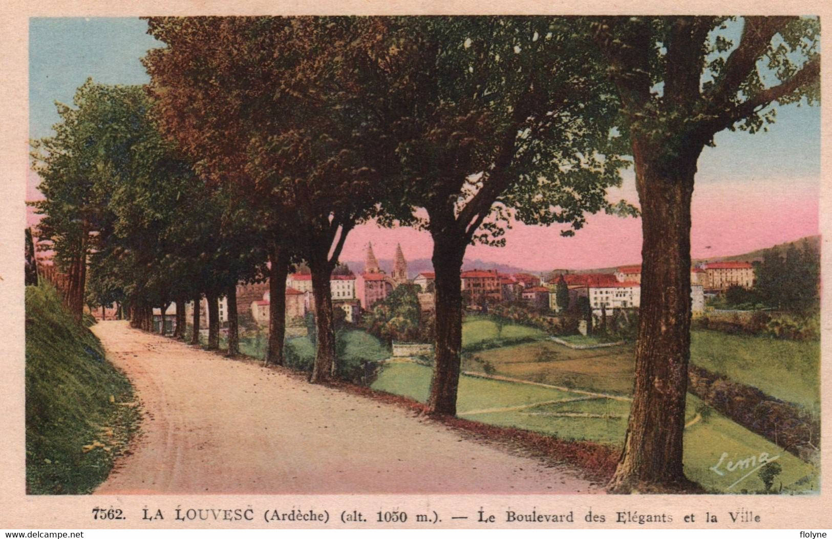 La Louvesc - Le Boulevard Des élégants Et La Ville - La Louvesc