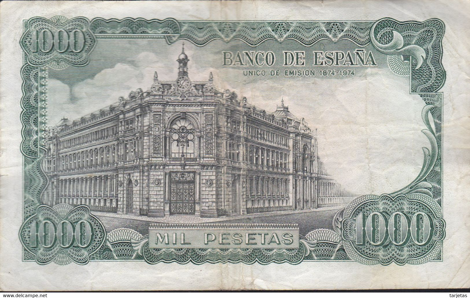 BILLETE DE ESPAÑA DE 1000 PTAS DEL AÑO 1971 JOSE ECHEGARAY SERIE 6P (BANKNOTE) - 1000 Peseten