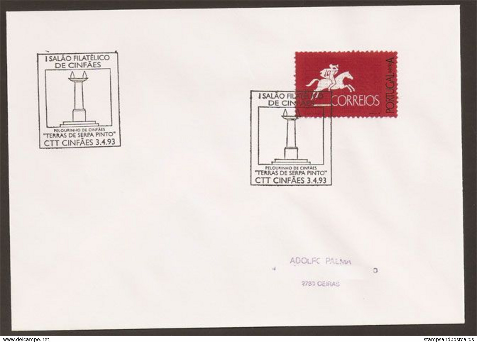 Portugal Cachet à Date Expo Philatélique Cinfães 1993 Event Cancel Philatelic Expo - Postal Logo & Postmarks