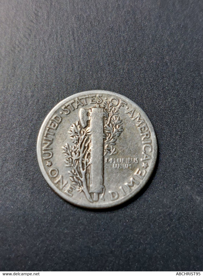 ONE DIME .     1944 - 1916-1945: Mercury