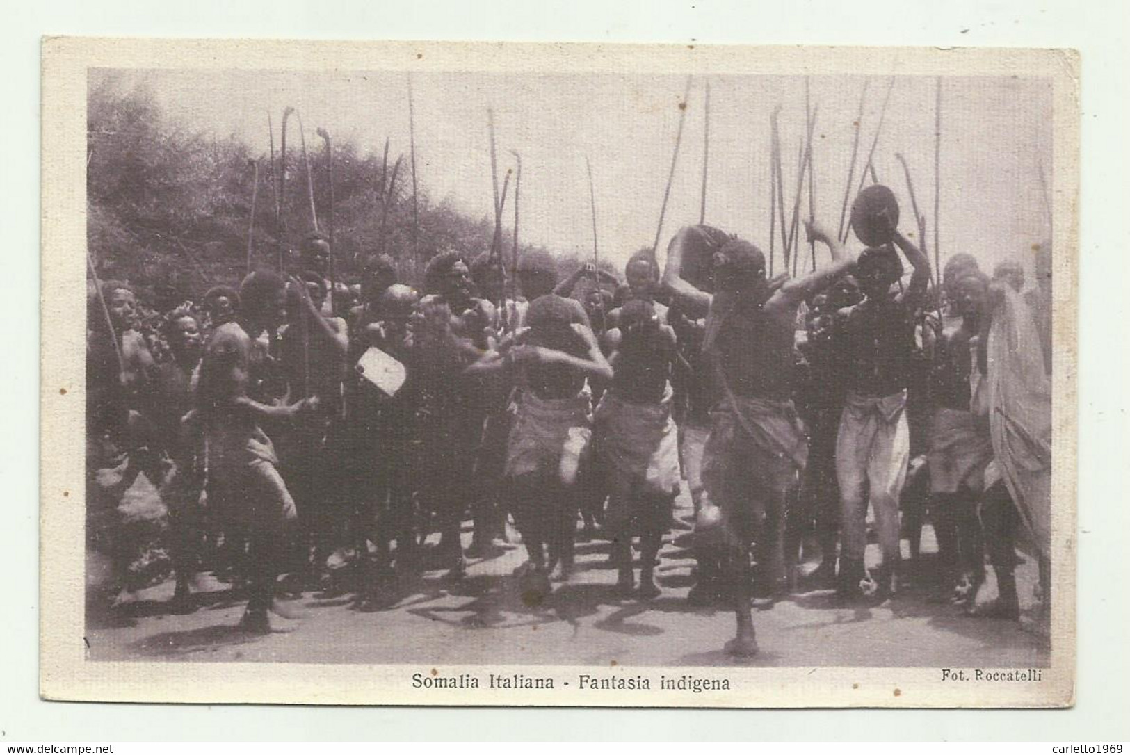 SOMALIA ITALIANA - FANTASIA INDIGENA FOTO ROCCATELLI   - VIAGGIATA   FP - Somalië