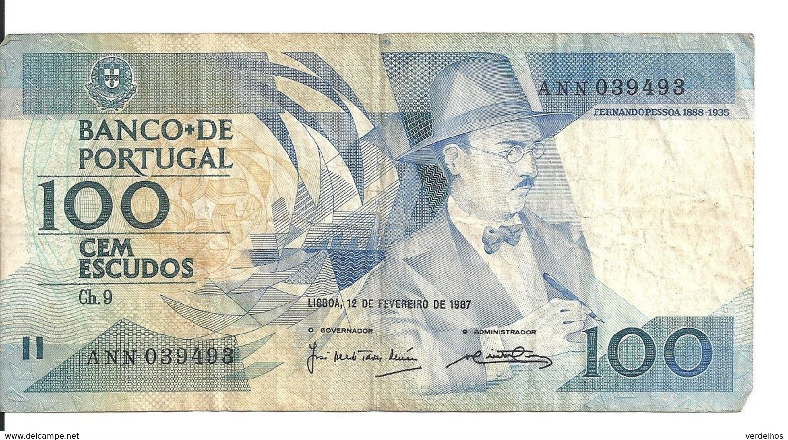 PORTUGAL 100 ESCUDOS 1987 VF P 179 B - Portugal