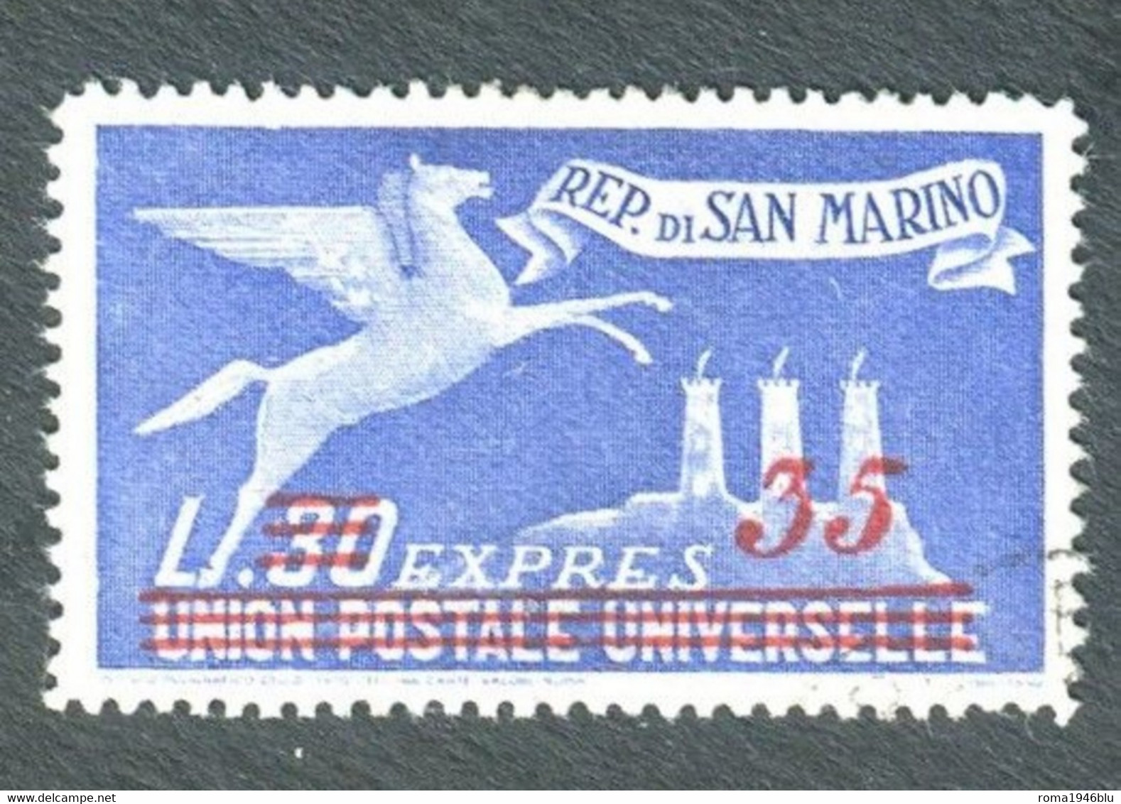 SAN MARINO 1948  ESPRESS0 80 L. SU 30 L.USATO - Timbres Express