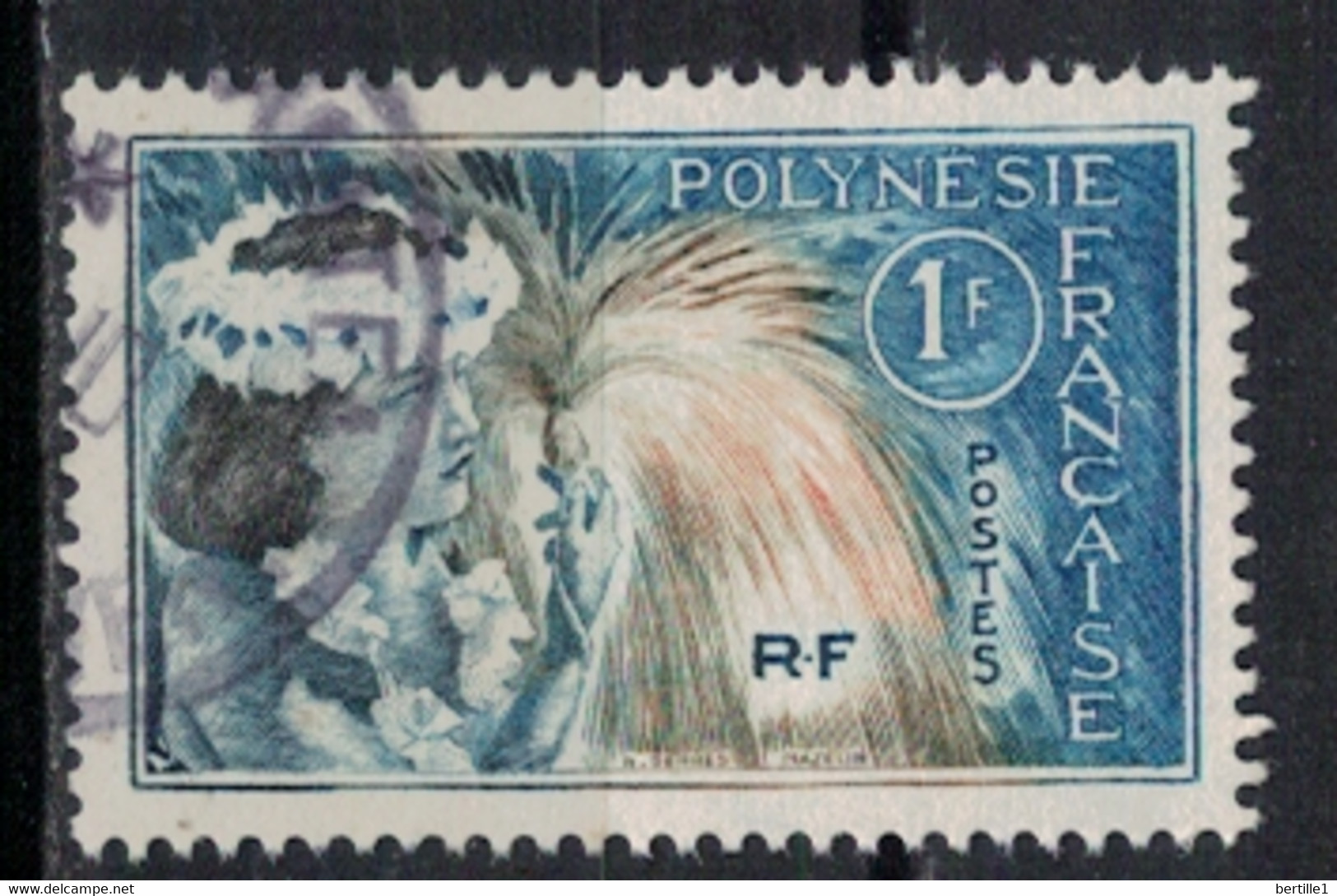 POLYNESIE            N°  YVERT  27(1)  OBLITERE     ( OB    06/ 06 ) - Used Stamps