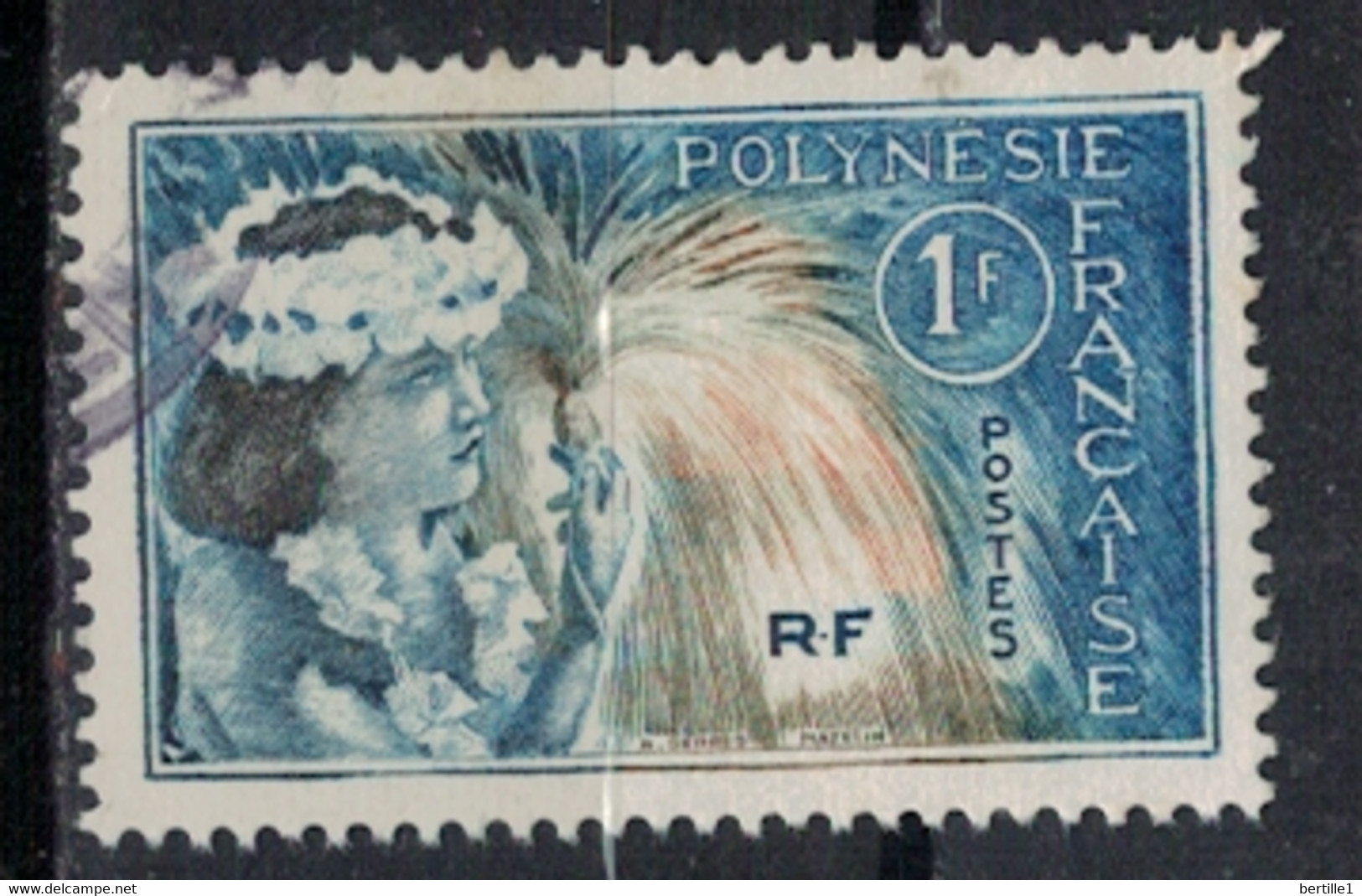 POLYNESIE            N°  YVERT  27(2)  OBLITERE     ( OB    06/ 06 ) - Used Stamps