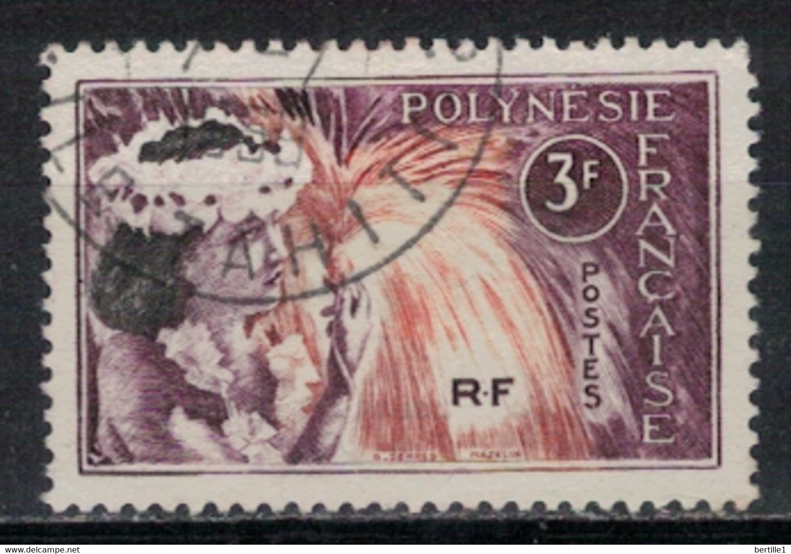 POLYNESIE            N°  YVERT  28 (1)  OBLITERE     ( OB    06/ 07 ) - Used Stamps