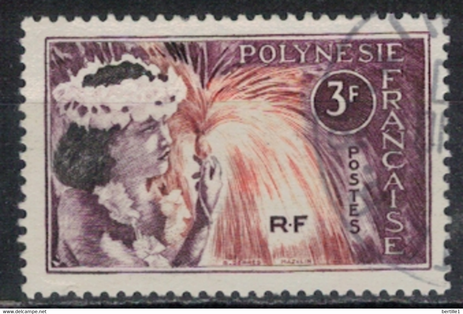 POLYNESIE            N°  YVERT  28 (2)  OBLITERE     ( OB    06/ 07 ) - Used Stamps