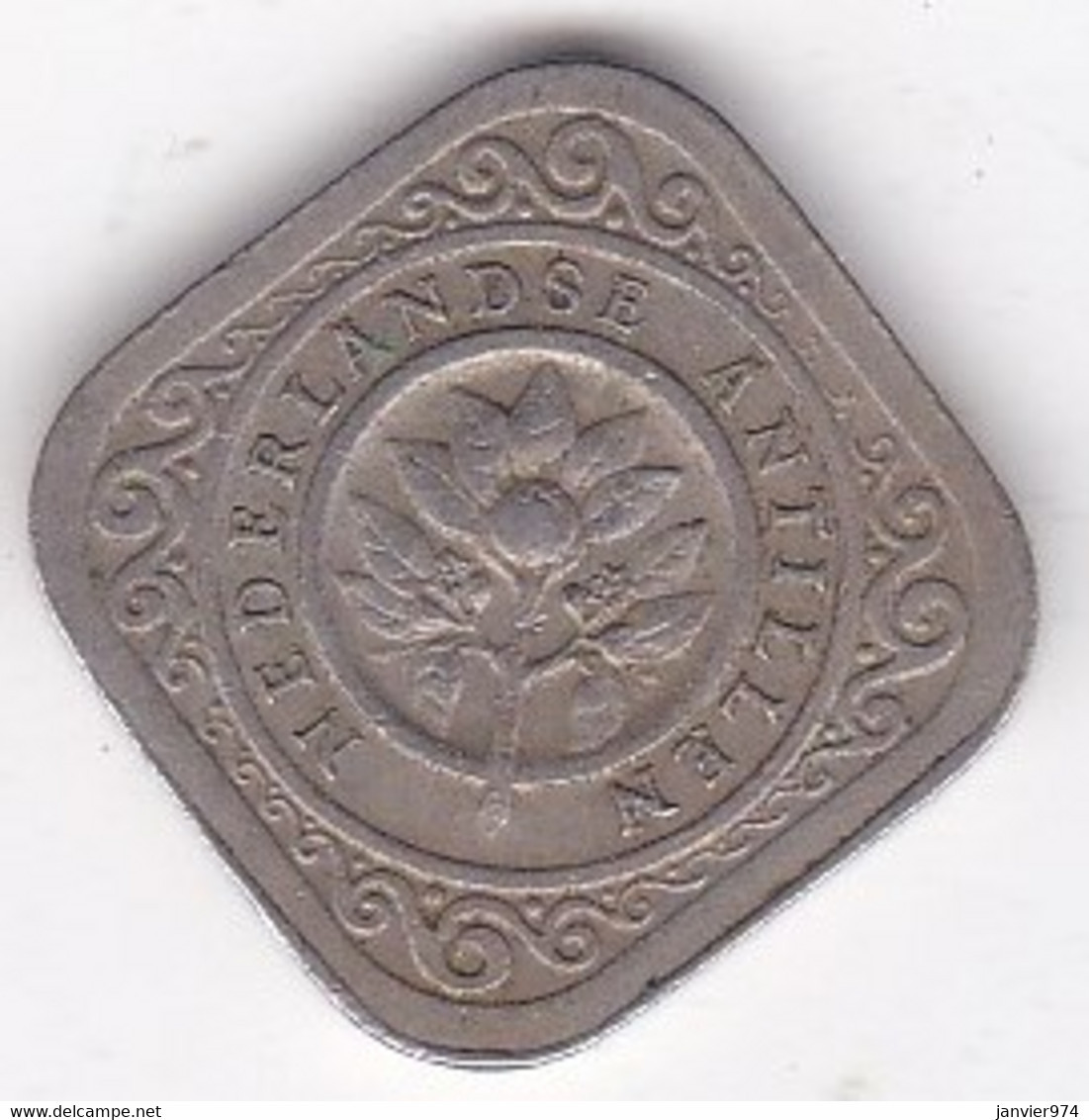 Antilles Néerlandaises, 5 Cents 1962, Juliana, Copper-Nickel. KM# 6 - Antilles Néerlandaises