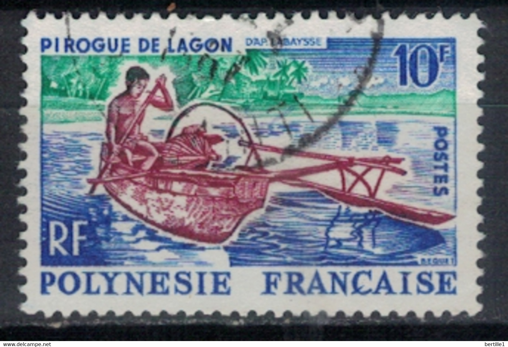 POLYNESIE            N°  YVERT  36 (1)  OBLITERE     ( OB    06/ 08 ) - Used Stamps