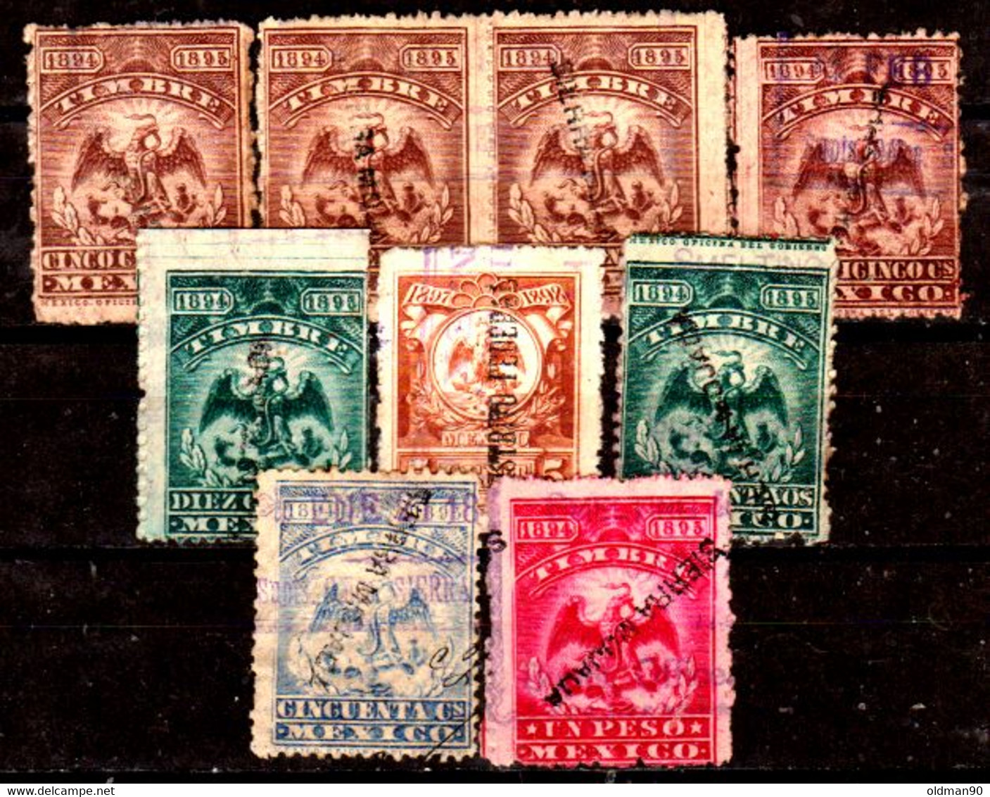 Mexico -332- OLD TAX STAMPS - Quality In Your Opinion. - Messico
