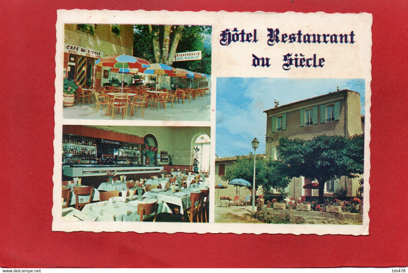 84-----MAZAN---Hôtel Restaurant Du Siècle---multi-vues--voir 2 Scans - Mazan