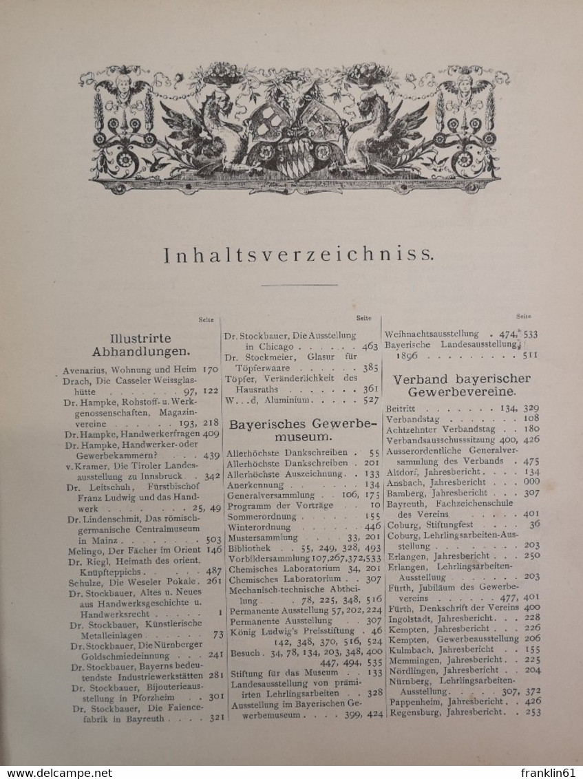 Bayerische Gewerbe-Zeitung. Sechster Jahrgang. 1893. - Autres & Non Classés
