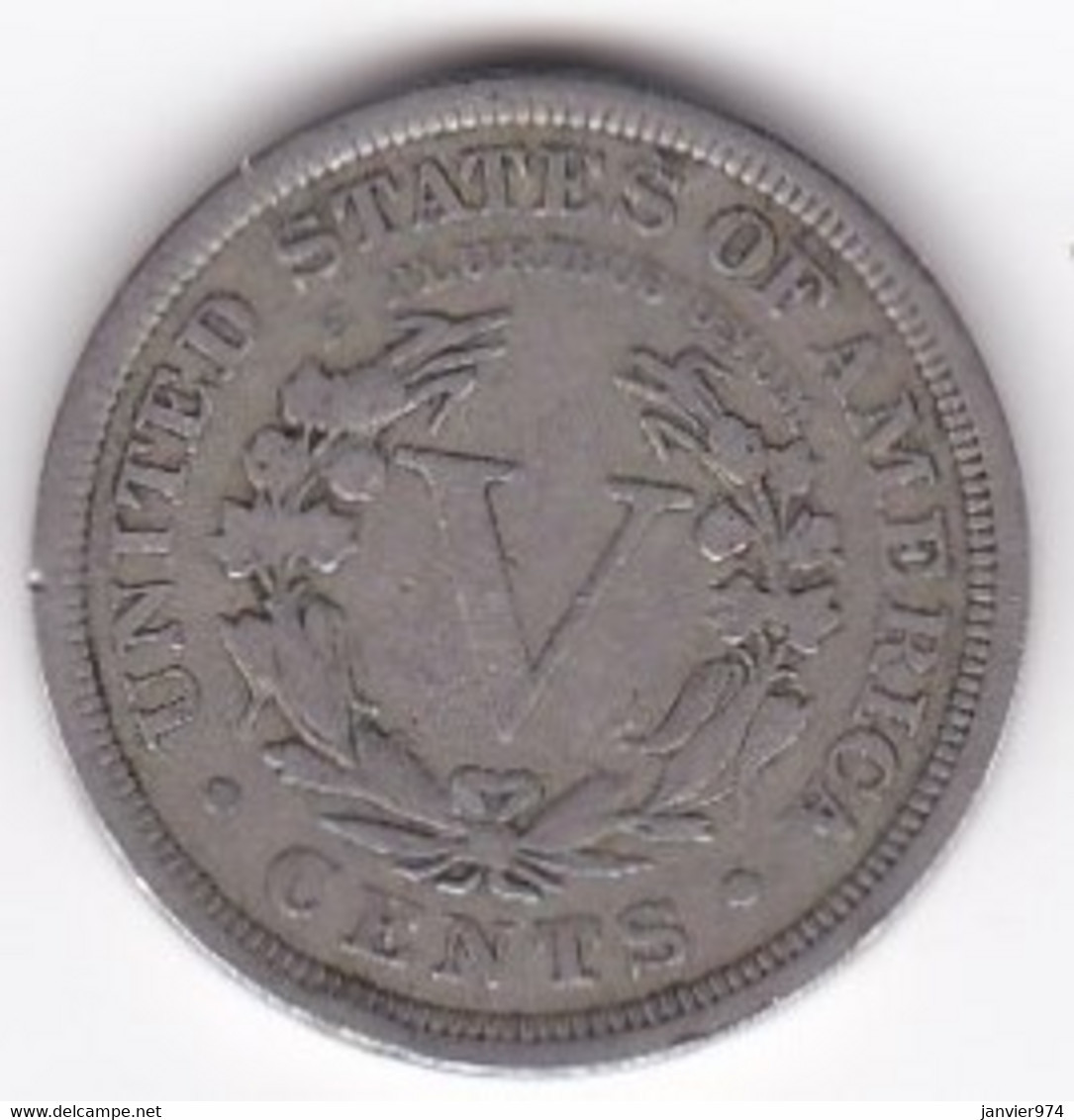 Etats-Unis . Five Cent 1901 . Liberty - 1883-1913: Liberty (Libertà)