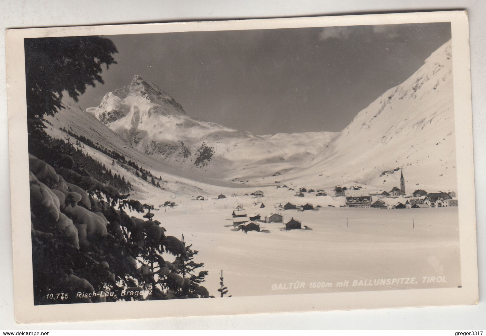 C3768) GALTÜR - Mit Ballunspitze - Stark Verschneit ALT 1933 - Galtür