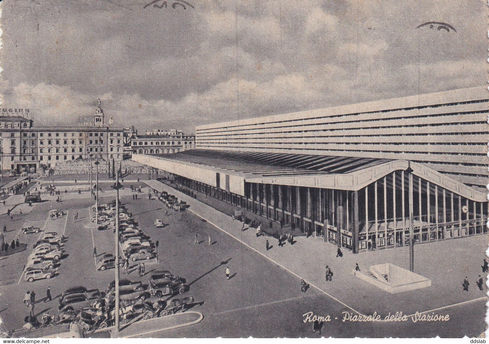 Roma - Piazzale Della Stazione Termini - Ed. Cesare Capello - Animata, Viaggiata 1954 - Stazione Termini