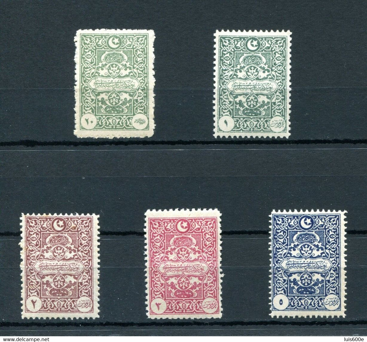 1923.TURQUIA.TURKEY.TAXE.YVERT 64/68**.NUEVOS SIN FIJASELLOS(MNH).CATALOGO 70€ - Ongebruikt