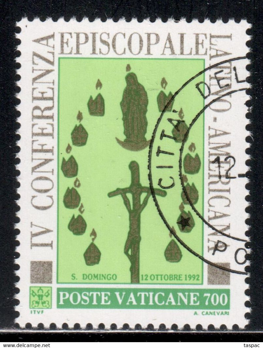 Vatican 1992 Mi# 1070 Used - 4th General Conference Of The Latin American Episcopacy - Oblitérés