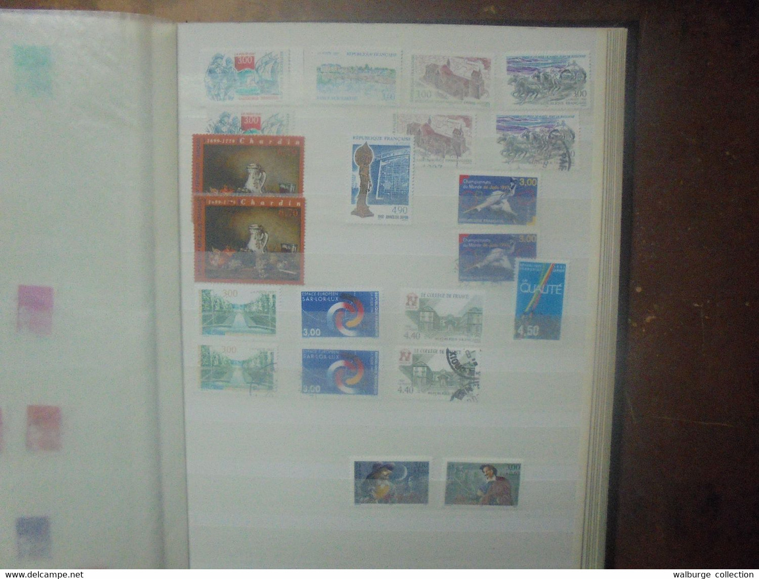 FRANCE 1985-2001 BELLE COLLECTION NEUVE et OBLITEREE dont MULTIPLES (3901) 2 KILOS