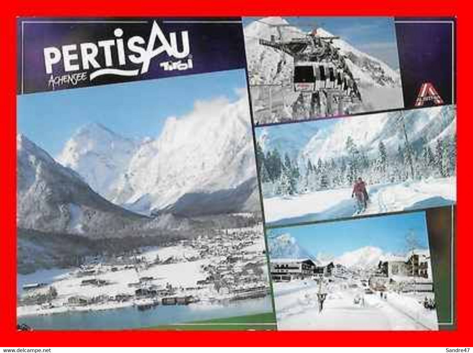 CPSM/gf PERTISAU (Autriche)  Wintergrüsse Aus Pertisau Am Achensee, Multivues...P961 - Pertisau