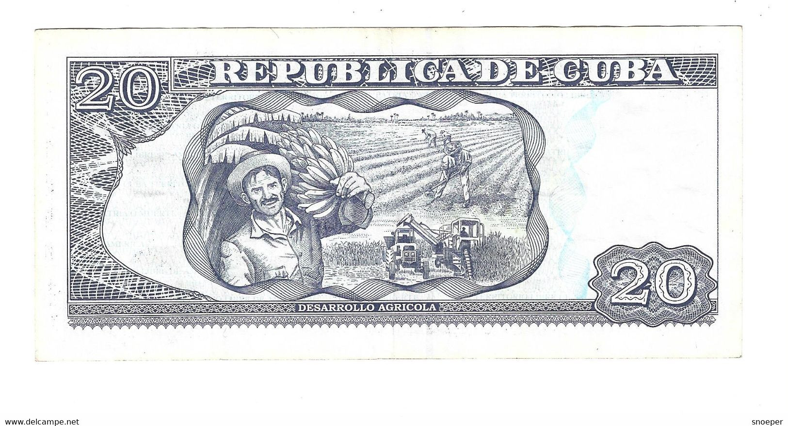 *cuba 20 Pesos  2015  Km  122j - Cuba