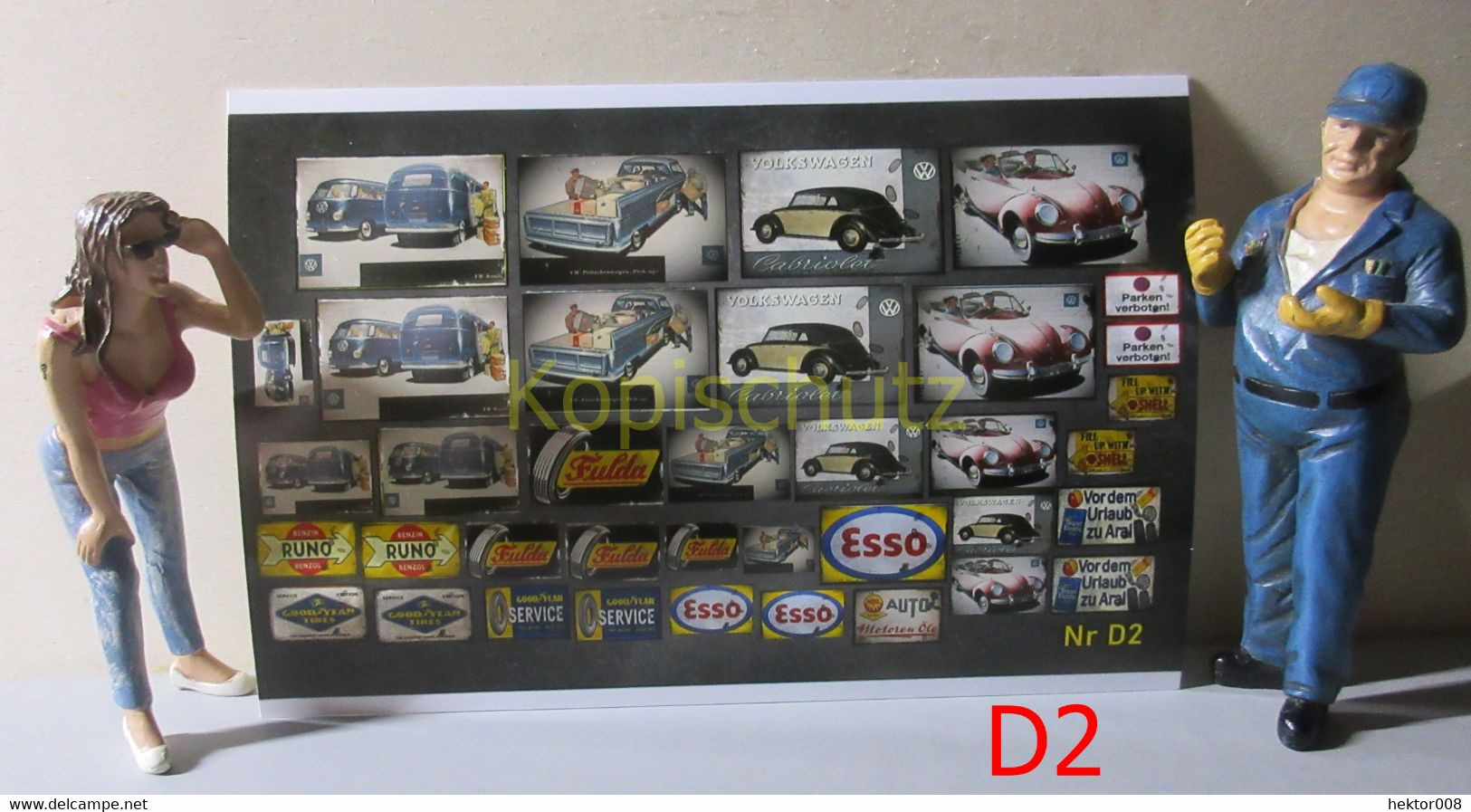 Werbung Für Diorama Modellbau, Garage Nr D2 - Vitrinen & Displays