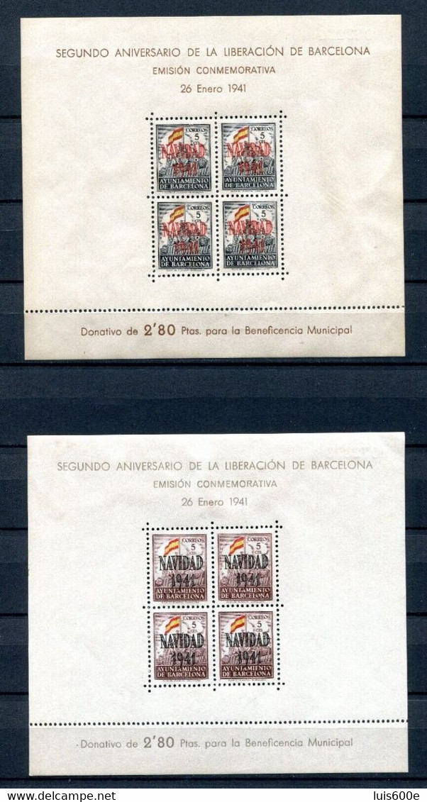 1941.ESPAÑA.BARCELONA.EDIFIL 31/32**.NUEVOS SIN FIJASELLOS(MNH).CATALOGO 80€ - Barcelona