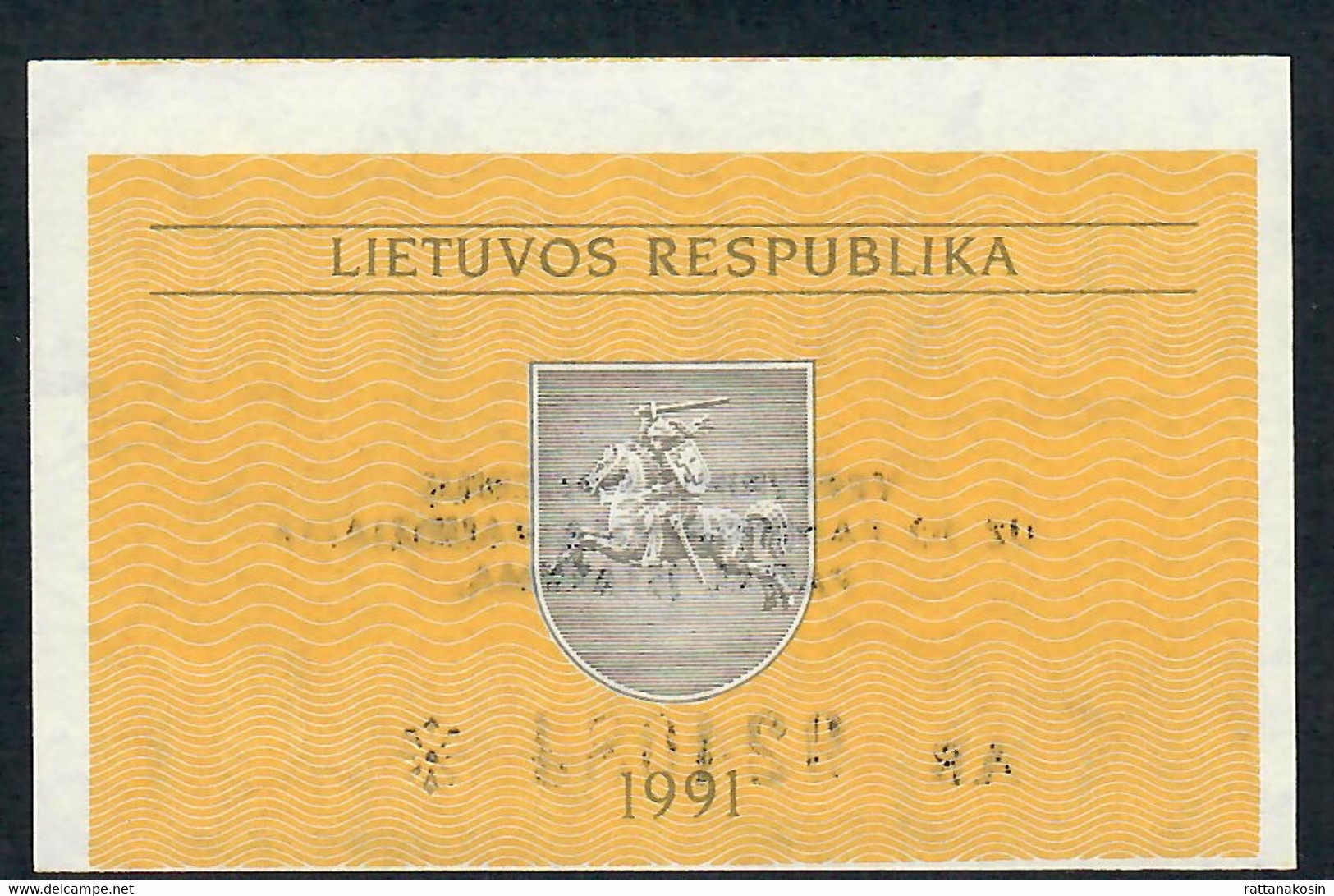 LITUANIA P29b 0,10 TALONAS 1991 #AB UNC. - Litauen