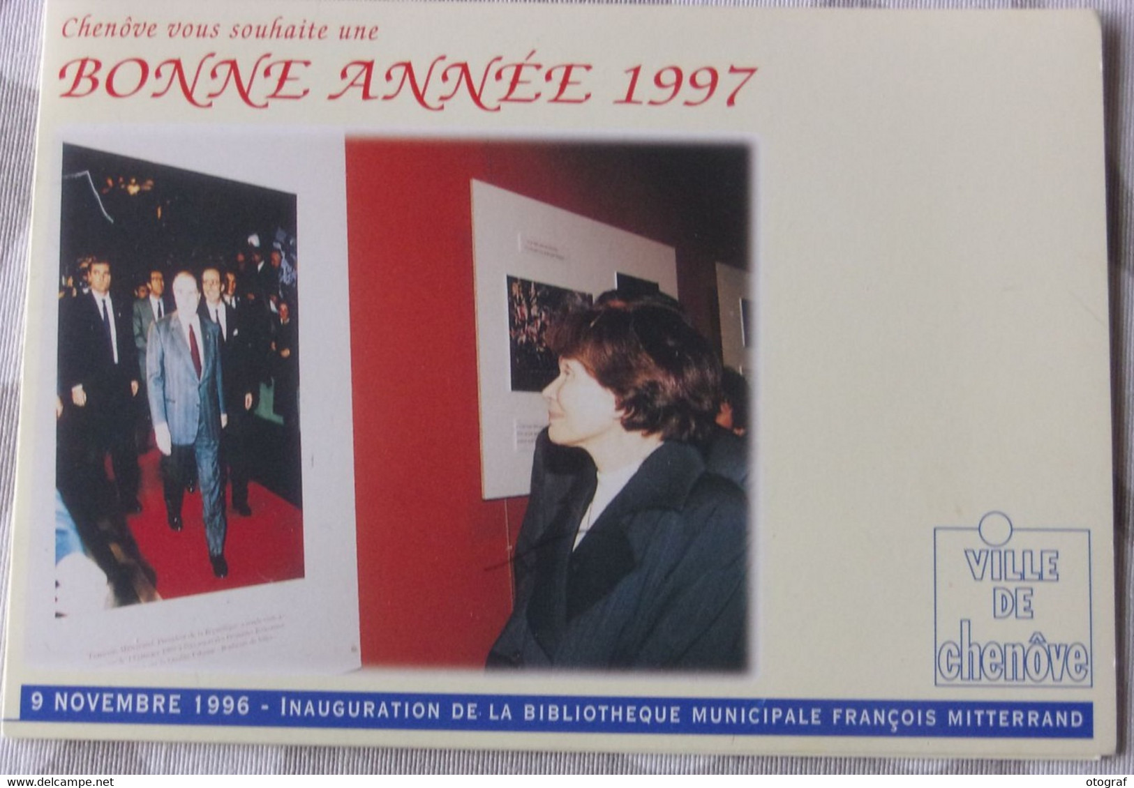 Carte Souvenir  - CHENOVE - Bonne Année 1997 - Chenove
