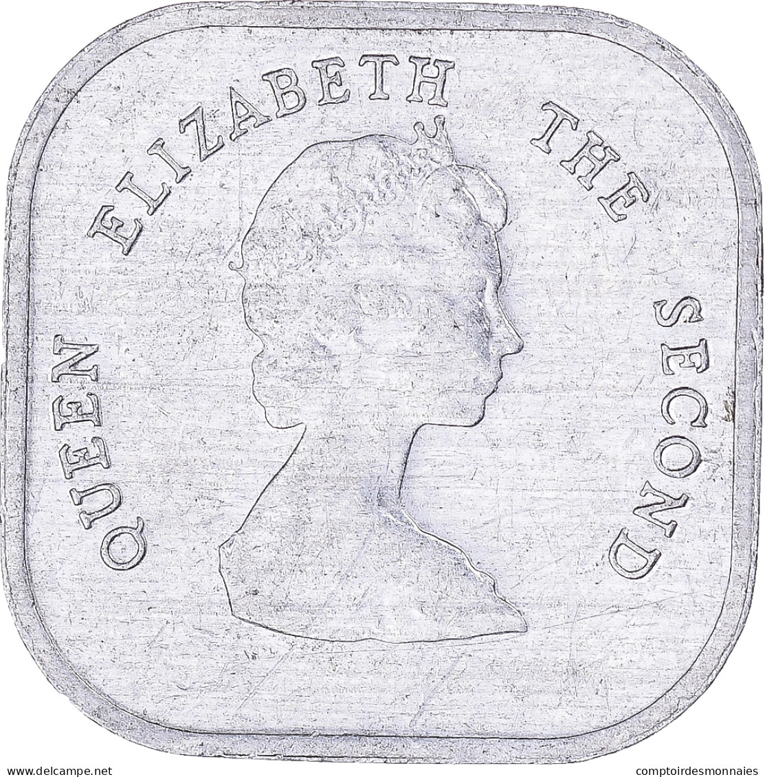 Monnaie, Etats Des Caraibes Orientales, 2 Cents, 1987 - British Caribbean Territories