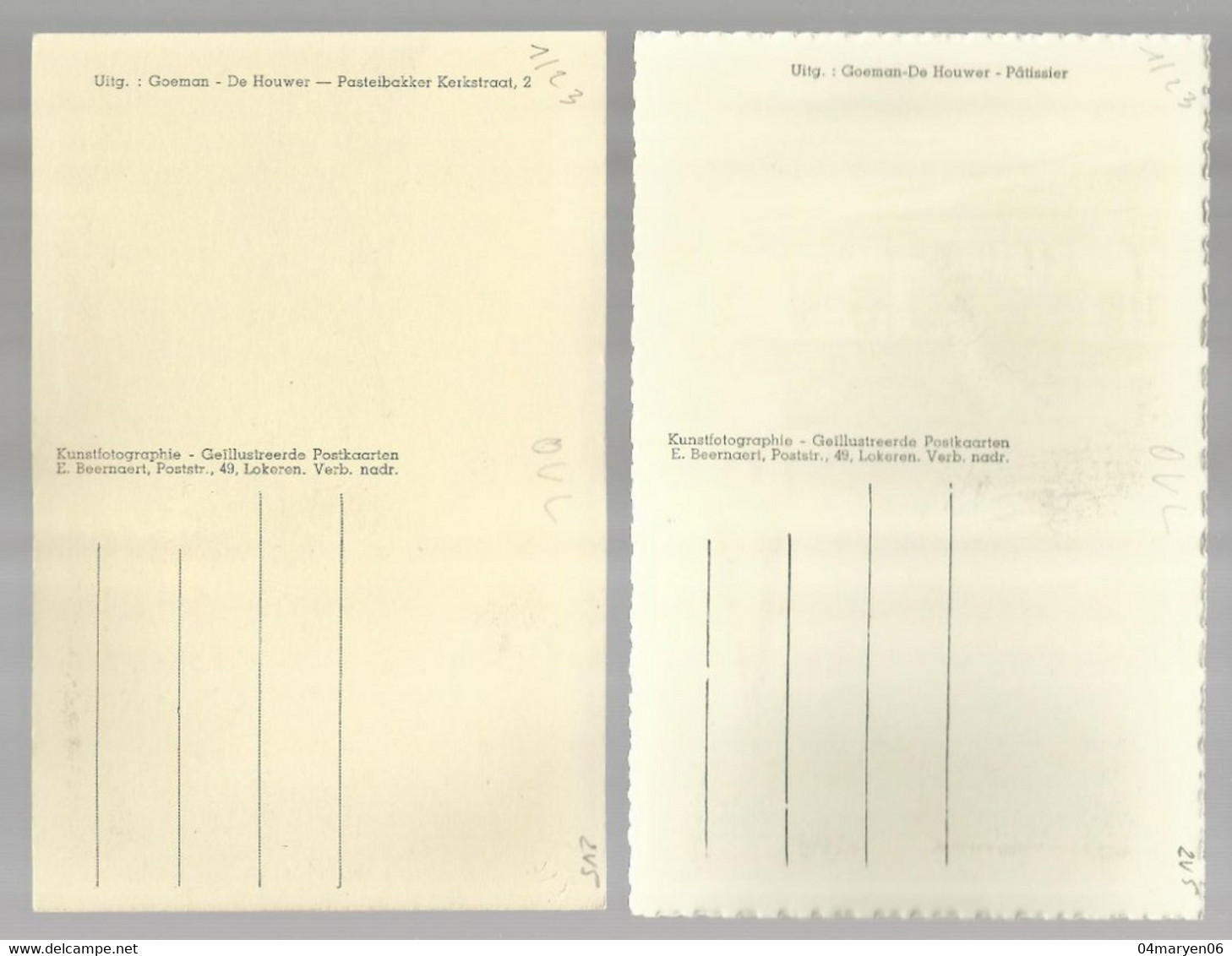 ***  2 X VRASENE WAAS  ***  -  De Kerk + Kerkbinnenzicht  -    Zie / Voir Scan's - Beveren-Waas