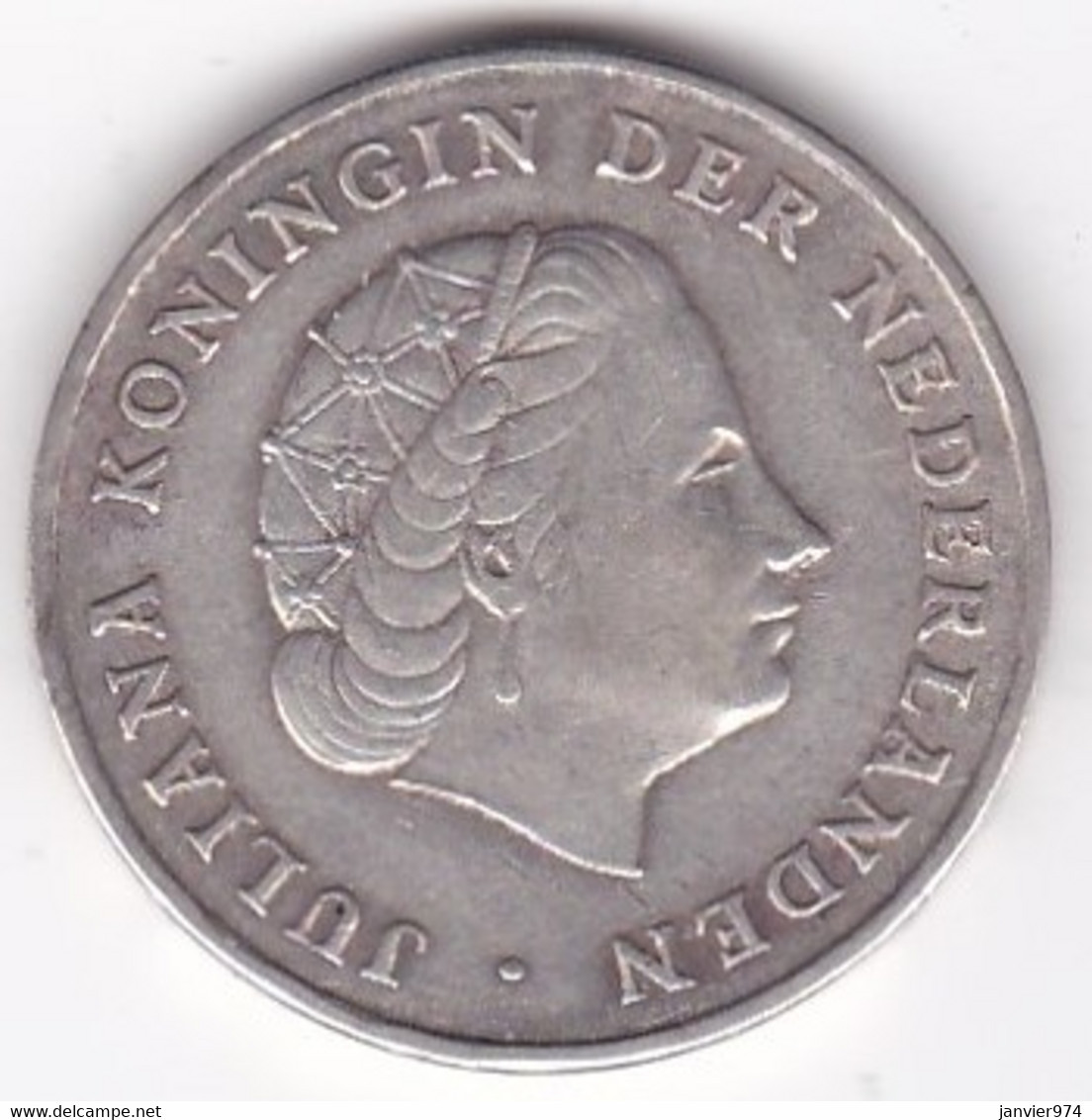 Antilles Néerlandaises 1 Gulden 1964, Juliana, En Argent , KM# 2 - Antilles Néerlandaises