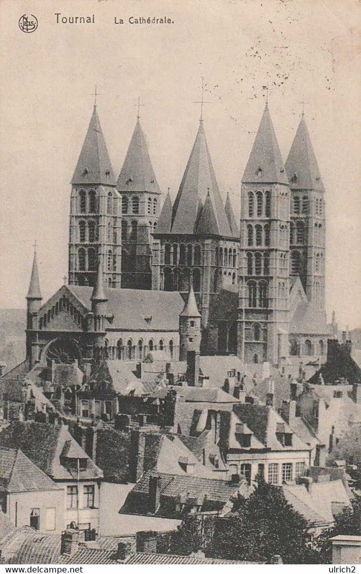 AK Tournai - La Cathédrale - Feldpost Reserve-Feld-Lazarett 48 - 1918 (62959) - Tournai