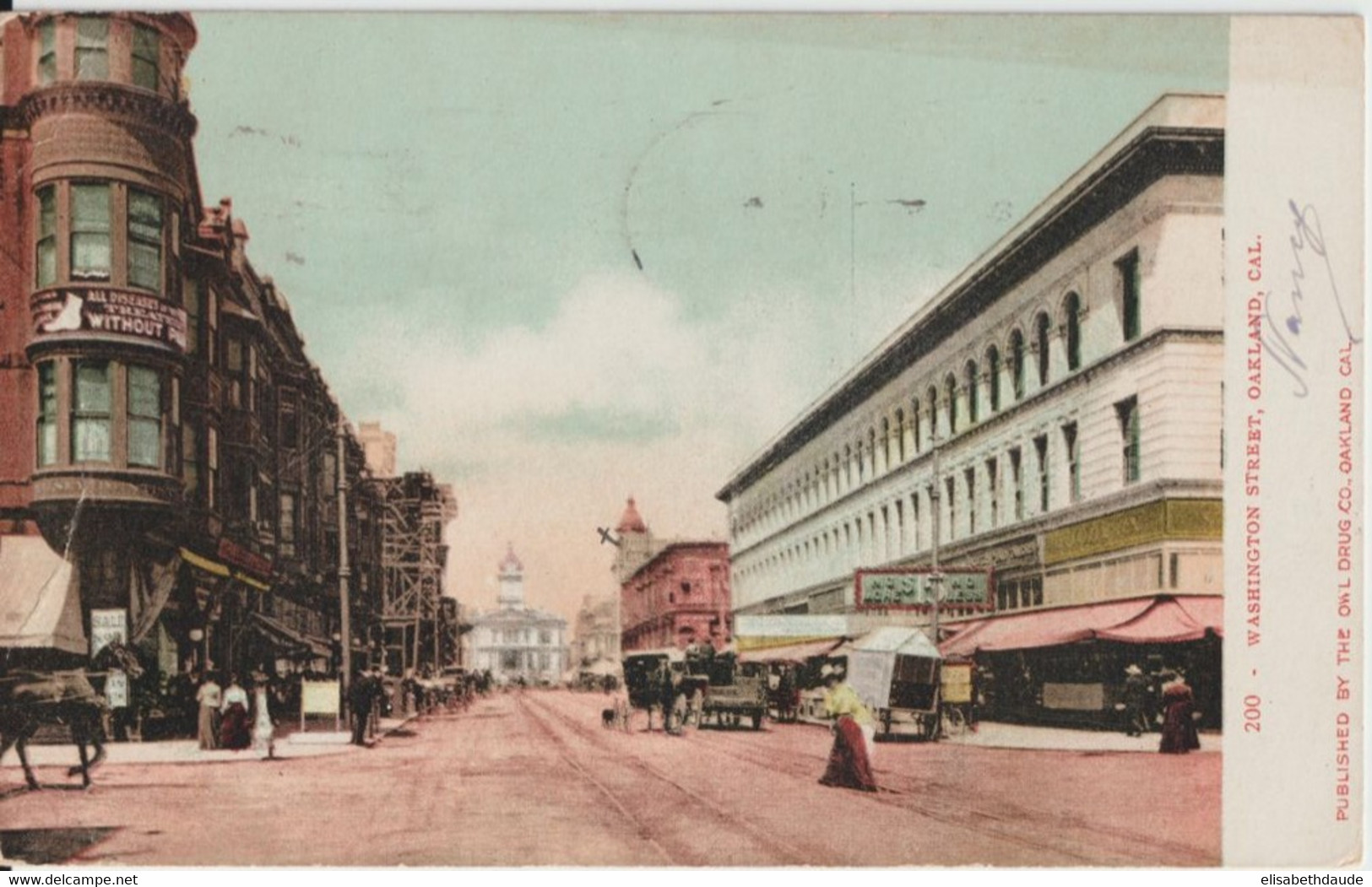 USA - 1907 - CARTE De OAKLAND Avec TAXE ! => LEVALLOIS PERRET - Covers & Documents