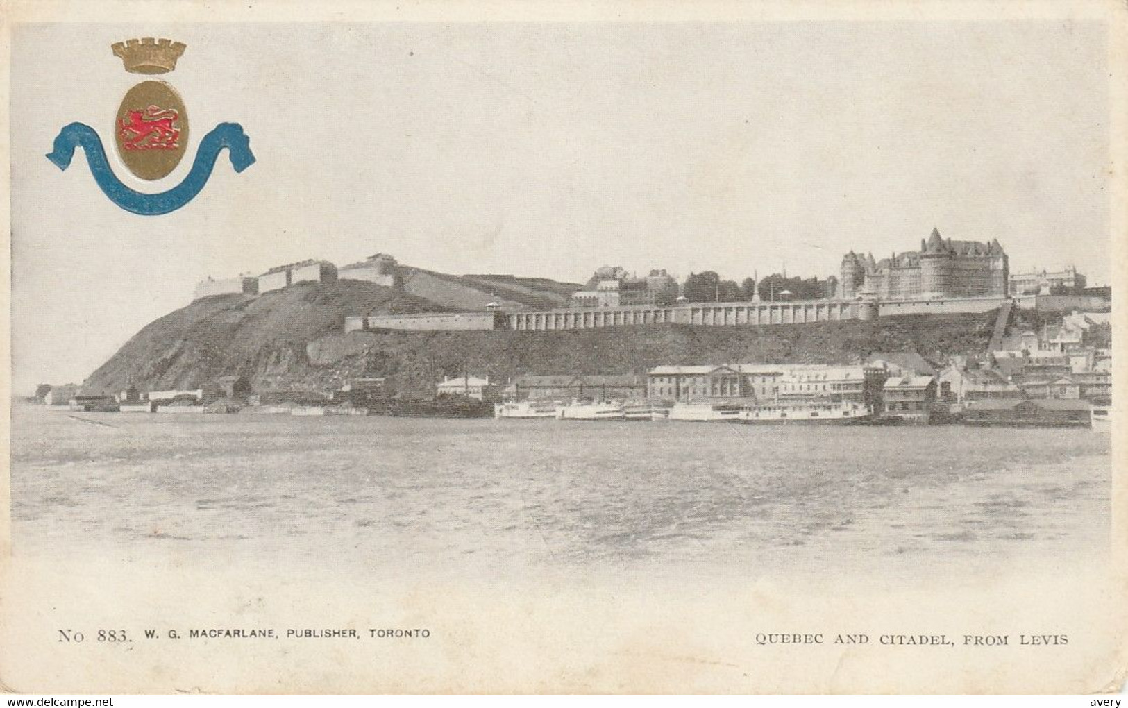 Quebec Et Citadelle Prise De Levis Quebec And Citadel Taken From Levis - Québec - La Citadelle